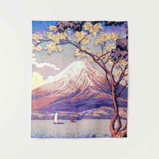 Tenture Pixel Mt Fuji du lac Yamanaka en Dusk Poster