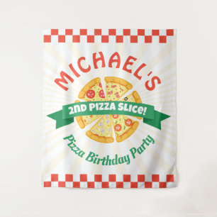 Tenture Pizza Party Anniversaire