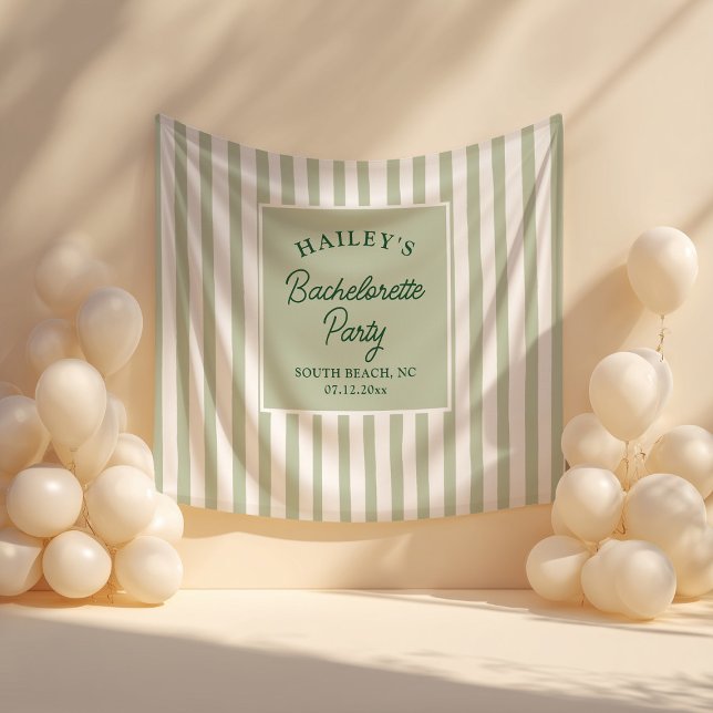 Tenture Plage Bachelorette Côtière Personnalisée Et Amusan (Créateur téléchargé)