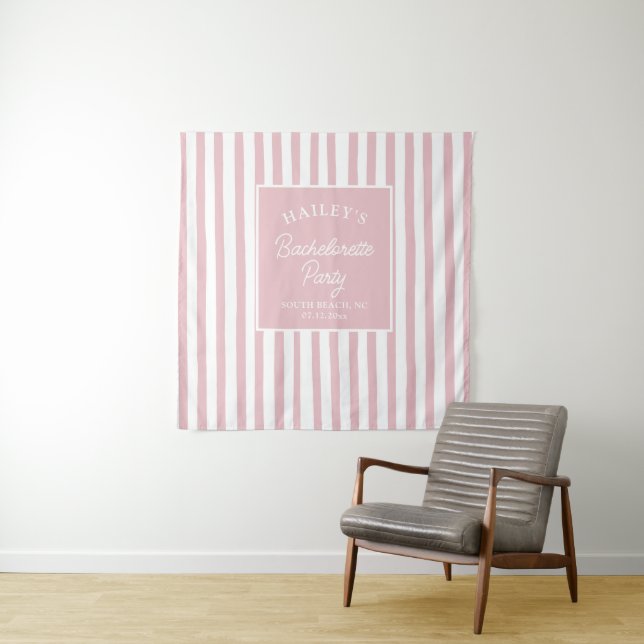 Tenture Plage Bachelorette Côtière Personnalisée Et Amusan (En situation)