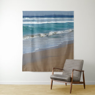 Tenture Plage Blue Ocean Waves