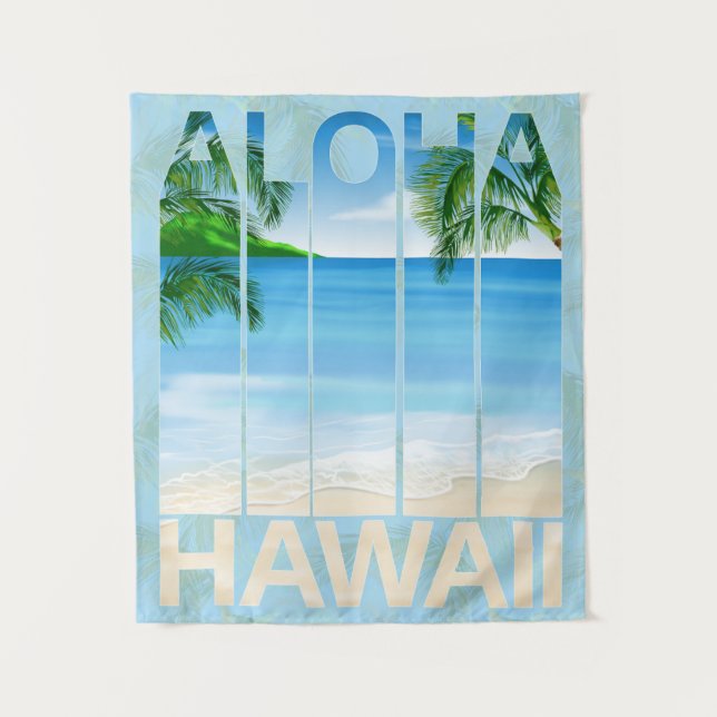 Tenture Plage d'Aloha Hawaii (Devant)