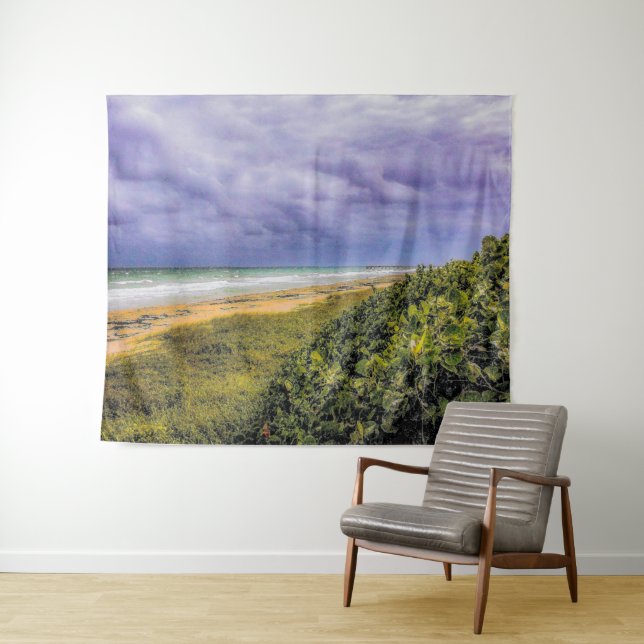 Tenture Plage Stormy Jupiter (En situation (horizontale))