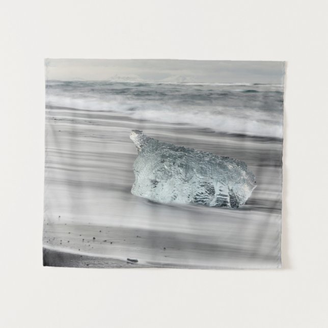 Tenture Plage volcanique noire | Parc national de Vatnajok (Devant (Horizontal))