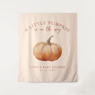 Tenture Plaid Automne Un Petit Baby shower Citrouille En A