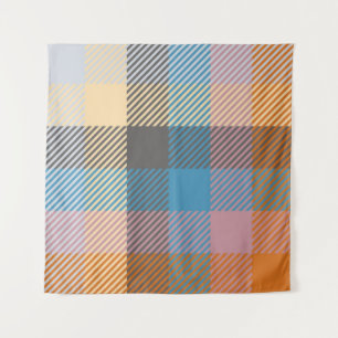 Tenture Plaid ou tartan vintage abstrait, décoration maiso