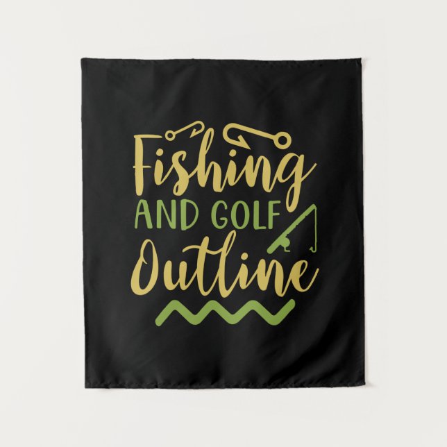 Tenture Plan de pêche et de golf (Devant)