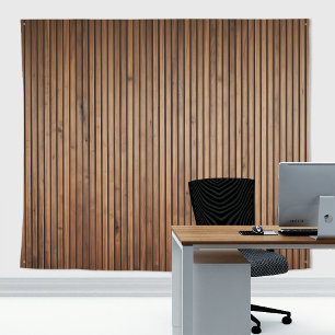 Tenture Planche de bois verticale fine rustique Cottage mu