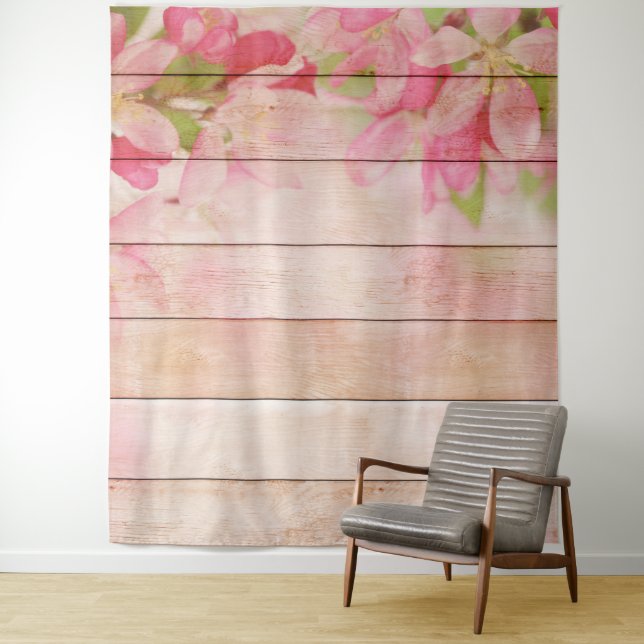 Tenture planches en bois (En situation)