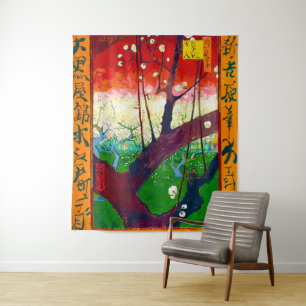 Tenture Plum à fleurs (après Hiroshige), Van Gogh