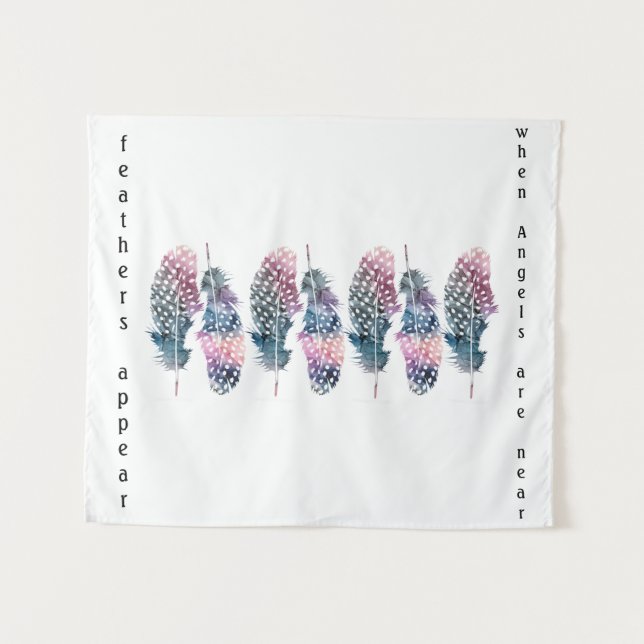 Tenture "Plumes" (Devant (Horizontal))