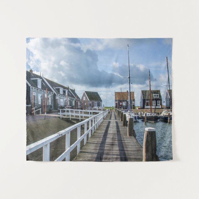 Tenture Poche en bois à Marken, Pays-Bas (Devant (Horizontal))