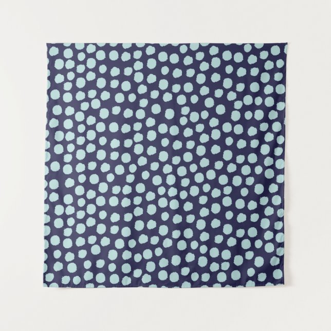 Tenture Pois malin, motif à l'encre tendance. (Devant)