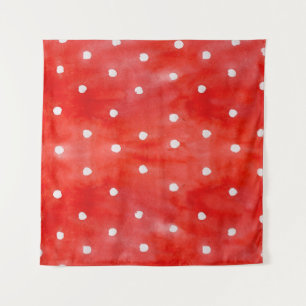 Tenture Pois rouges motifs imperméables