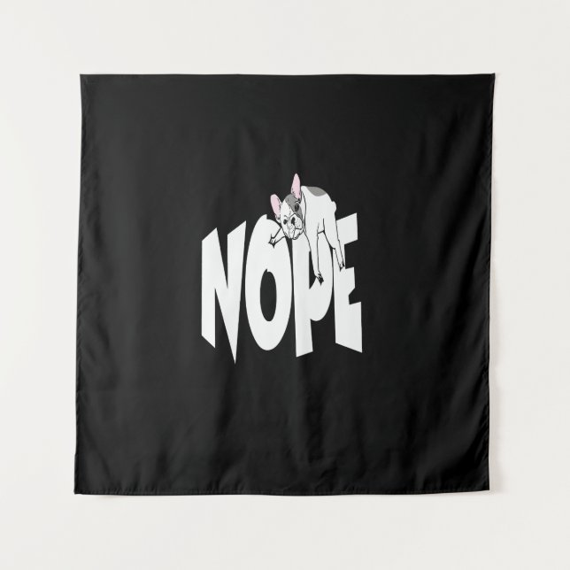 Tenture Poison de Frenchie | Nope French Bulldog (Devant)