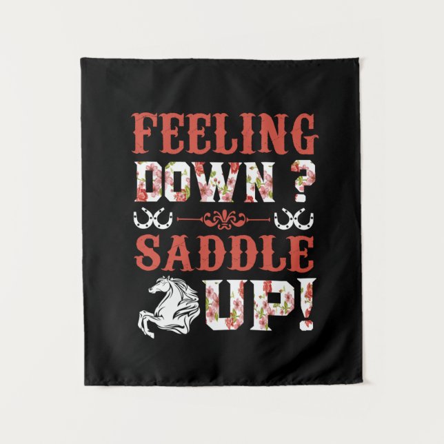 Tenture Poison d'Equestrian | Feeling Down Saddle Up (Devant)