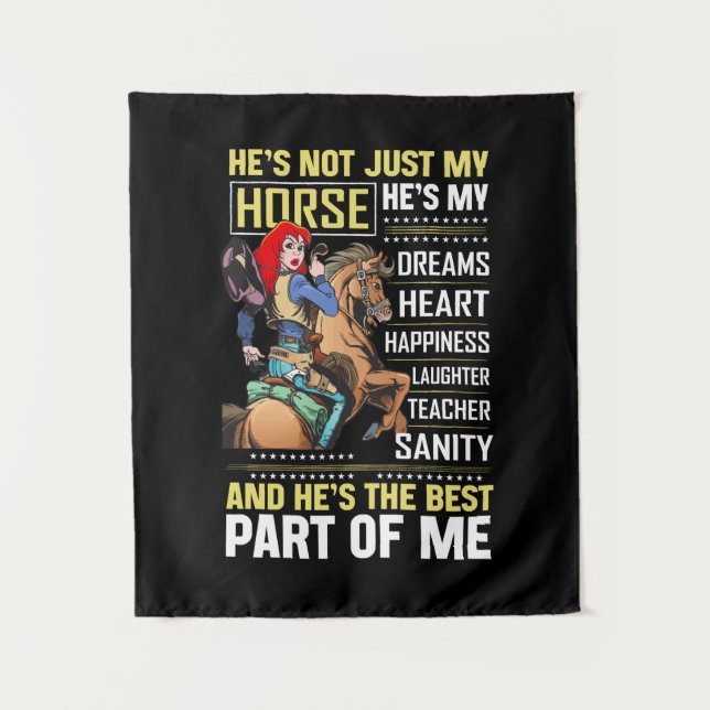 Tenture Poison d'Equestrian | Is Not Just My Horse (Devant)