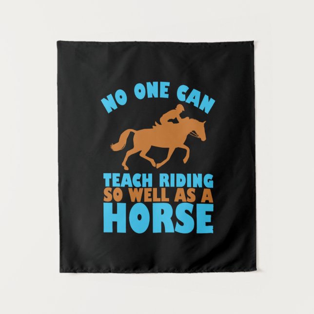 Tenture Poison d'Equestrian | No One Can Teach Riding (Devant)
