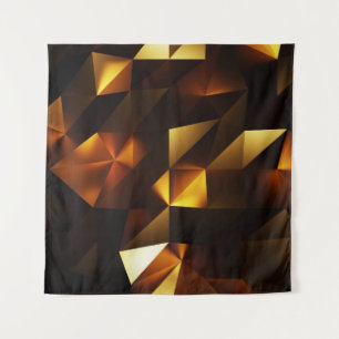 Tenture Polygone or : rendu Abstrait 3D
