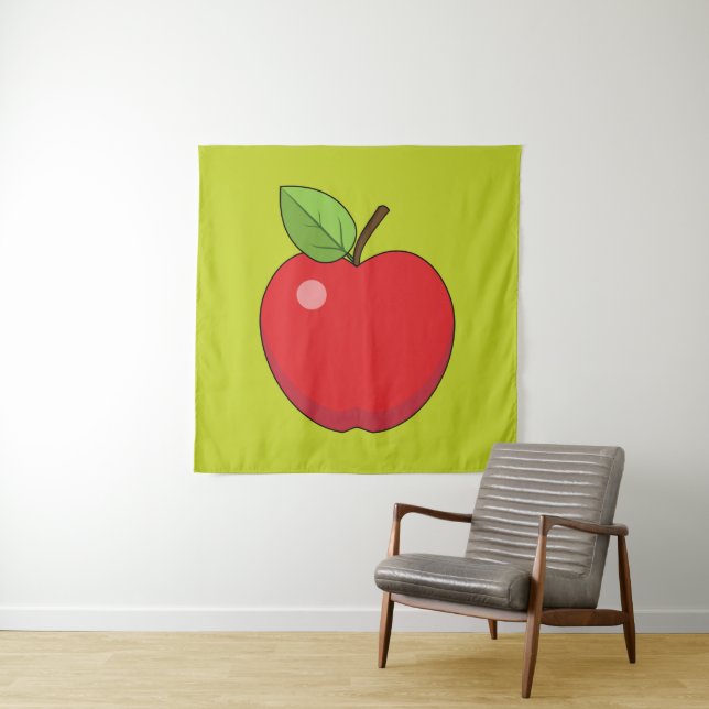 Tenture Pomme rouge (En situation)