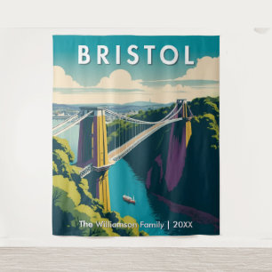 Tenture Pont suspendu de Clifton Rétro Bristol Mur