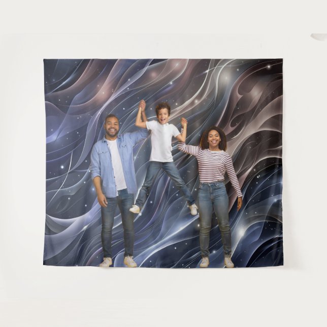 Tenture Pop Art Retro Space Party Decoration Backdrop (Devant (Horizontal))