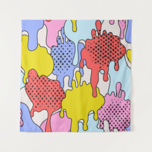 Tenture Pop Art Splatz : Dessin comique