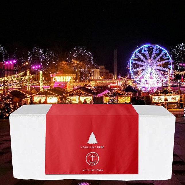 Tenture Pop Up Shop Table Bannière Marché de Noël Stand (Pop Up Shop Table Banner Christmas Market Stall Tapestry)