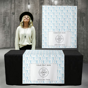 Tenture Pop Up Shop Table Runner Banner Business Logo Bow