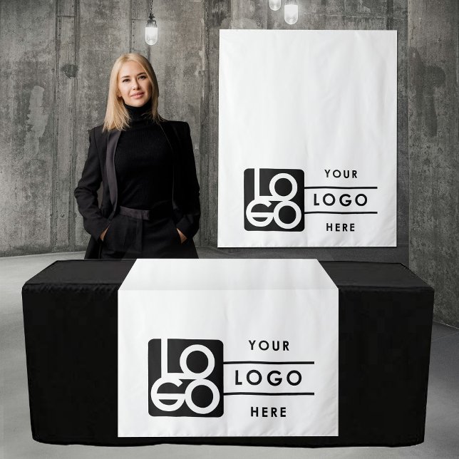 Tenture Pop Up Shop Table Runner Banner Market Booth Logo (Pop Up Shop Table Runner Banner Market Booth Logo Tapestry)