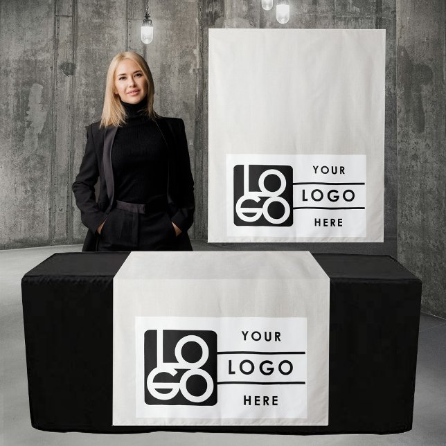 Tenture Pop Up Shop Table Runner Banner Market Booth Logo (Pop Up Shop Table Runner Banner Market Booth Logo Tapestry)