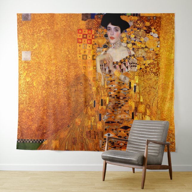 Tenture Portrait d'Adele Bloch-Bauer par Gustav Klimt (En situation (horizontale))