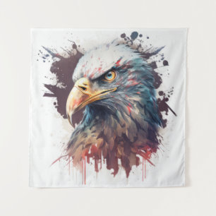 Tenture Portrait d'aigle Peinture animale Faune à l'extéri