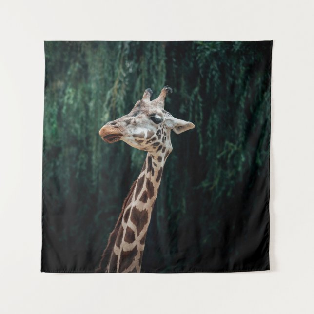 TENTURE PORTRAIT DE GIRAFFE CUIT (Devant)