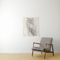 Portrait de hibou - croquis