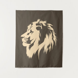 Tenture Portrait de Lion (sable)