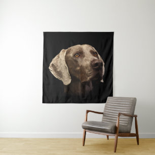 Tenture Portrait de Weimaraner