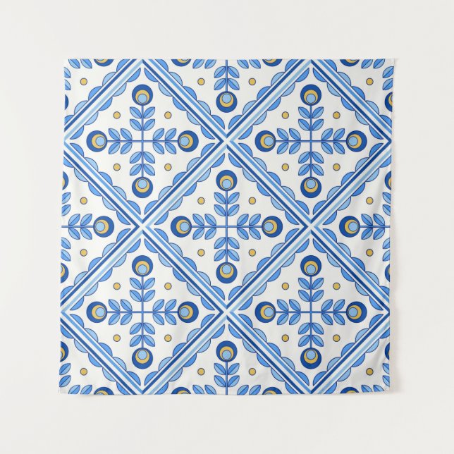 Tenture Portugal traditionnel Lisbonne azulejo céramique c (Devant)