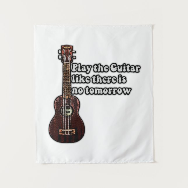 Tenture positive guitar quote for guitar lovers (Devant)