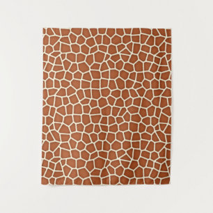 Tenture Poster de animal, Giraffe dans les tons de cuivre 
