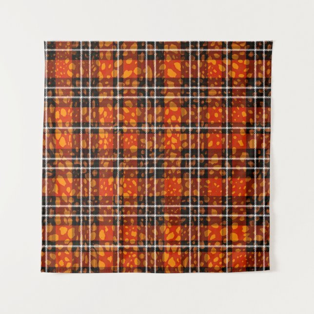 Tenture Pots animaux Plaid Mix Motif Art. (Devant)