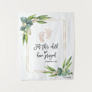 Tenture Pour Cet Enfant, Nous Avons Prié La Bible Verse
