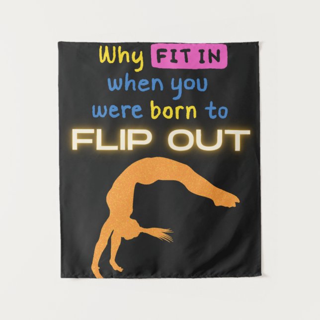 Tenture Pourquoi s'intégrer quand vous êtes né à Flip Out  (Devant)