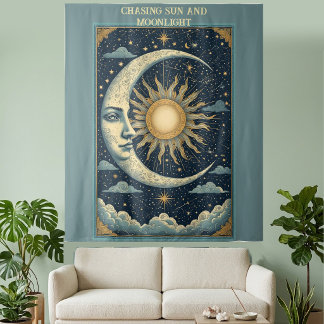 Tenture Poursuite du soleil et de la lumière de la lune Ét