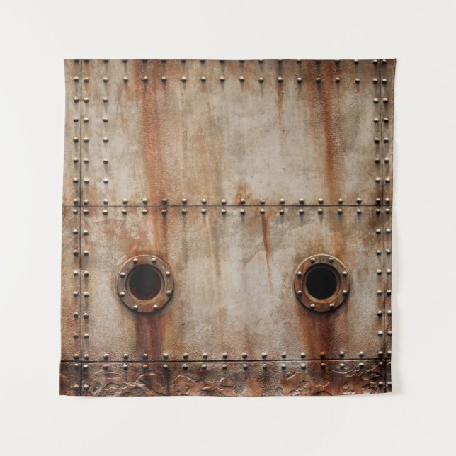 TENTURE POUSSIÈRE ET TEXTURE SUR LES CÔTÉS EN PLAQUE MÉTAL (Devant)