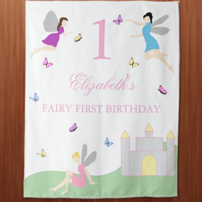Tenture Premier anniversaire de fée (Créateur téléchargé)
