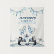 Premier Tour Autour De La Piste Voiture De Course 