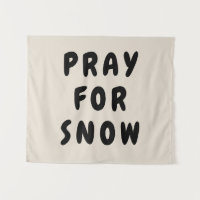 Prière personnalisée pour la bannière de neige mur