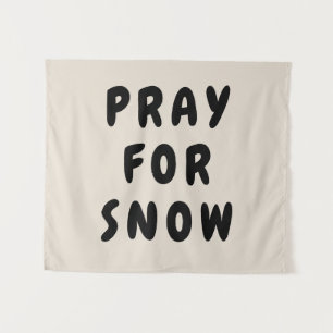 Tenture Prière personnalisée pour la bannière de neige mur