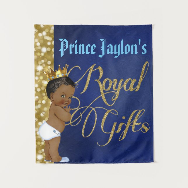 Tenture Prince africain Royal Gifts Wall Tapestry (Devant)